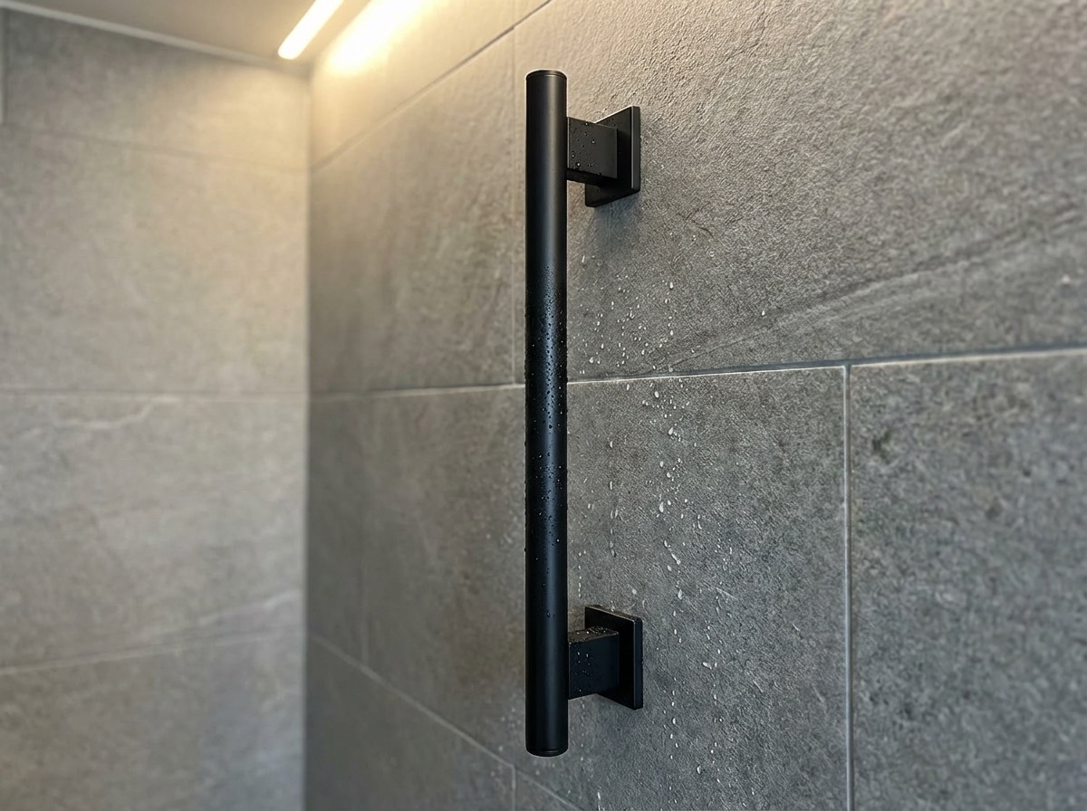 Haltegriff in der Dusche montiert